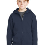 Youth NuBlend® Full Zip Hooded Sweatshirt